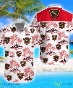 LHK Jestrábi Prostejov Coconut Vintage Pattern Beach 3D Hawaiian Shirt And Shorts Product Photo 1