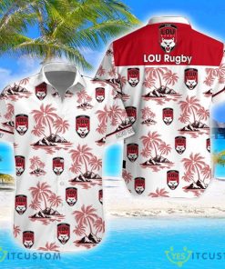 Lyon OU Coconut Vintage Pattern Beach 3D Hawaiian Shirt And Shorts Product Photo 1