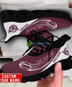 Manly Warringah Sea Eagles Max Soul Shoes Personalized Name Sneakers 3 Manly Warringah Sea Eagles Max Soul Shoes Personalized Name Sneakers Product Photo 2