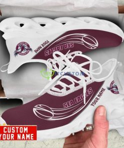 Manly Warringah Sea Eagles Max Soul Shoes Personalized Name Sneakers Product Photo 1