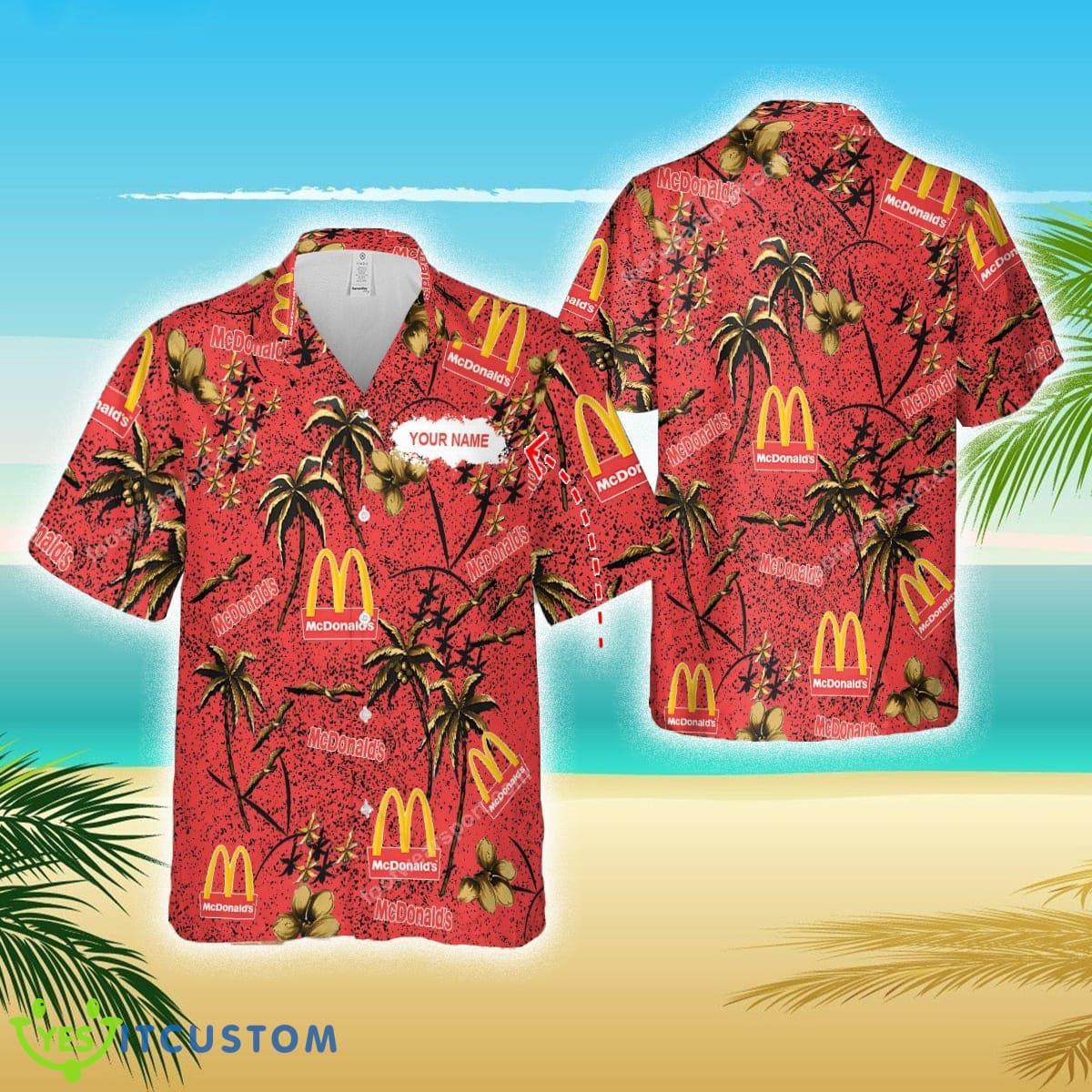 Mcdonald's 3D Hawaiian Shirt Custom Name For Fans Gift Trending Summer 2 mcdonalds 3d hawaiian shirt custom name for fans gift trending summer