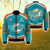 Miami Dolphins Team Logo 3D All Over Printed Bomber Jacket For Fans Men Women Gift Product Photo 1