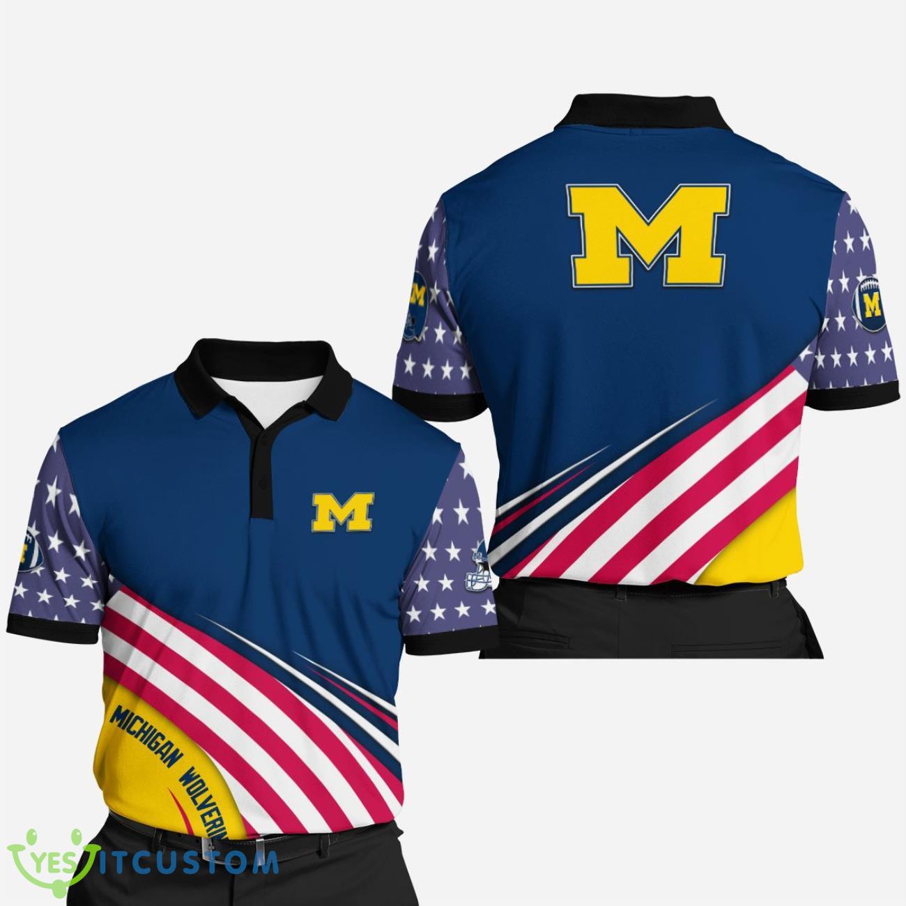 Michigan Wolverines 3D Polo Shirt For FansBest Gift For Sport Team 7 Michigan Wolverines 3D Polo Shirt For FansBest Gift For Sport Team Product Photo 1
