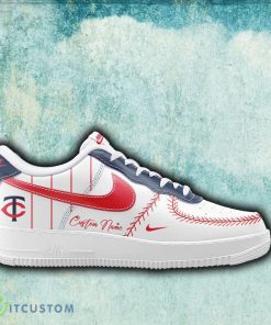 Minnesota Twins Edgy Air Force 1 Shoes For Men Women Gift AF1 Sneaker Custom Name - Minnesota Twins MLB Custom Name AF1 Sneakers_2