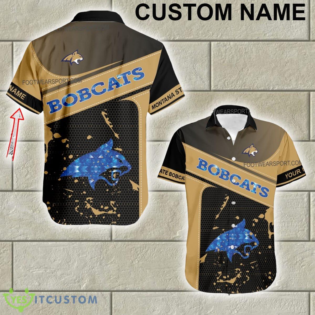 Montana State Bobcats Diamond Tropic Logo 3D Hawaiian Shirt For Men And Women Custom Name 2 Montana State Bobcats Diamond Tropic Logo 3D Hawaiian Shirt For Men And Women Custom Name - Montana State Bobcats Diamond Tropic Logo 3D Hawaiian Shirt For Men And Women Custom Name