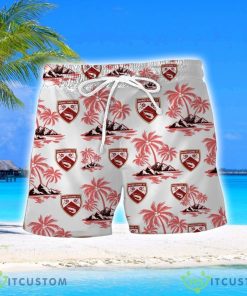 Morecambe F.C Coconut Vintage Pattern Beach 3D Hawaiian Shirt And Shorts Product Photo 2