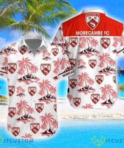 Morecambe F.C Coconut Vintage Pattern Beach 3D Hawaiian Shirt And Shorts Product Photo 1