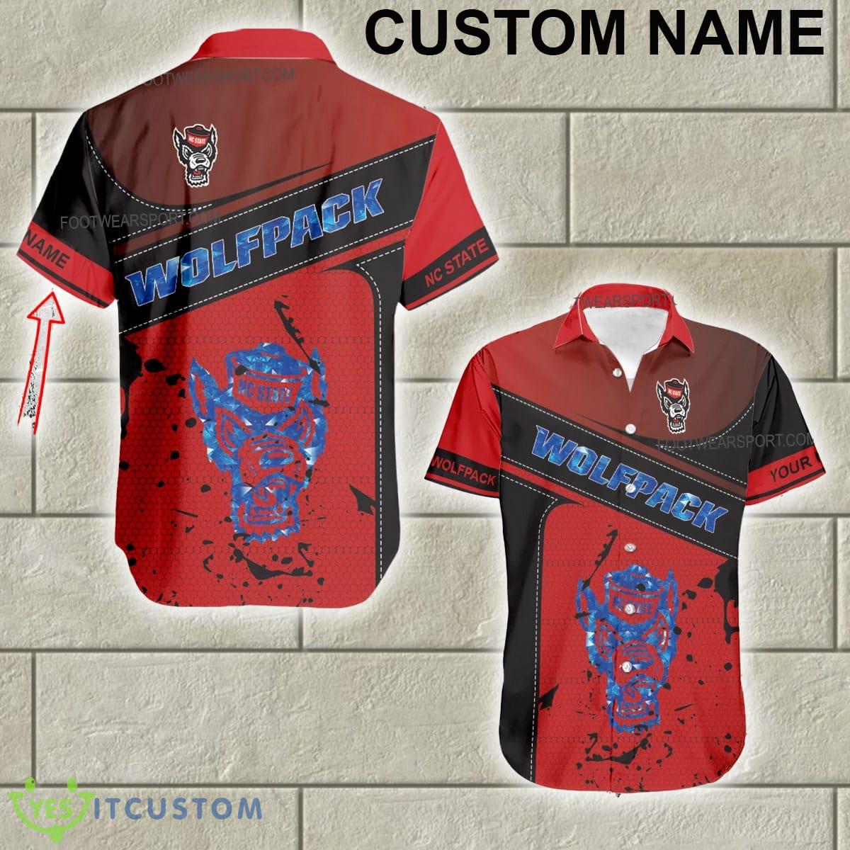 NC State Wolfpack Diamond Natural Logo 3D Hawaiian Shirt Gift For Fans Custom Name 2 NC State Wolfpack Diamond Natural Logo 3D Hawaiian Shirt Gift For Fans Custom Name - NC State Wolfpack Diamond Natural Logo 3D Hawaiian Shirt Gift For Fans Custom Name