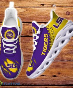 NCAA Custom Name LSU Tigers Max Soul Shoes Special Gift Product Photo 2