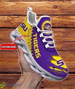 NCAA Custom Name LSU Tigers Max Soul Shoes Special Gift Product Photo 1