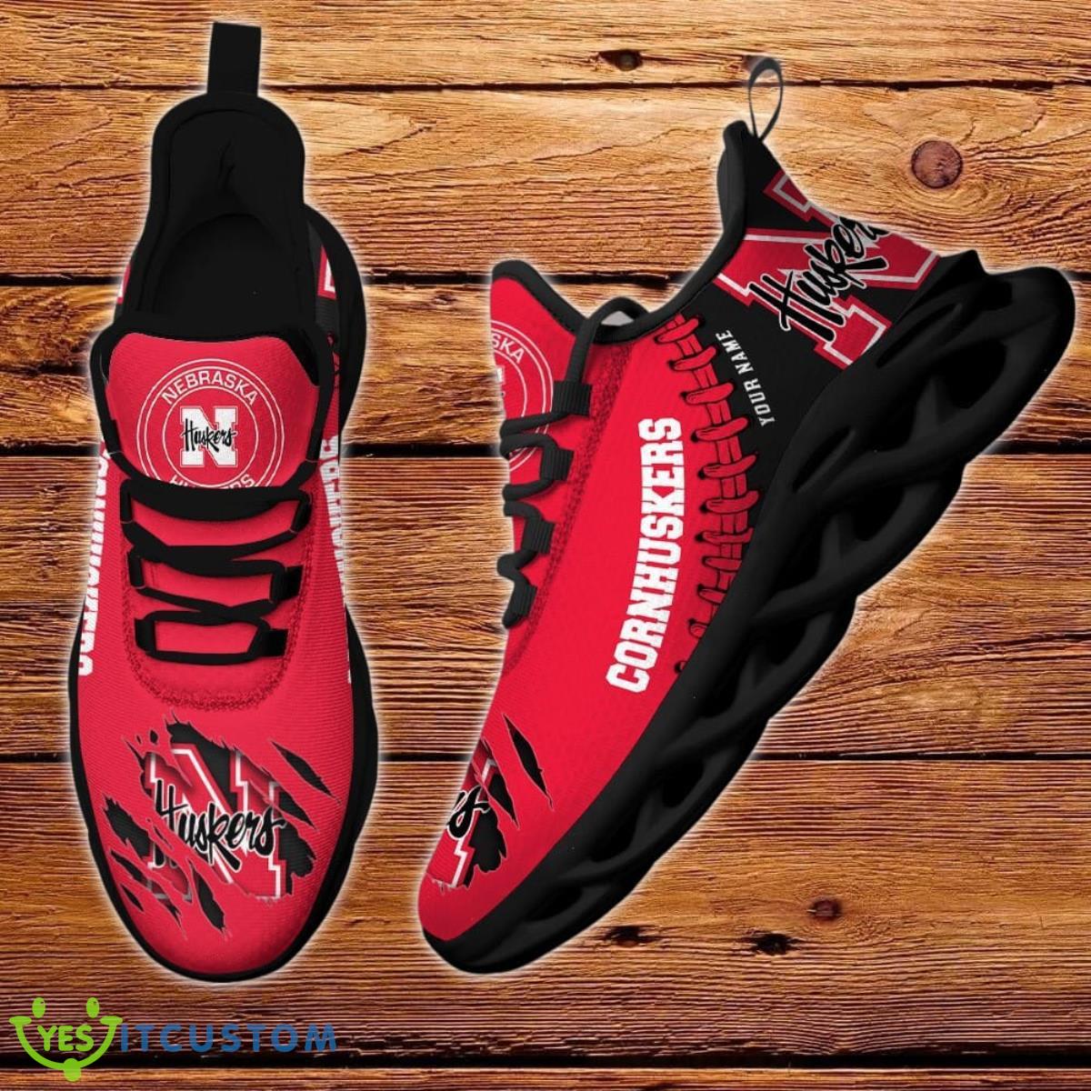 NCAA Custom Name Nebraska Cornhuskers Max Soul Shoes Special Gift 6 NCAA Custom Name Nebraska Cornhuskers Max Soul Shoes Special Gift Product Photo 2