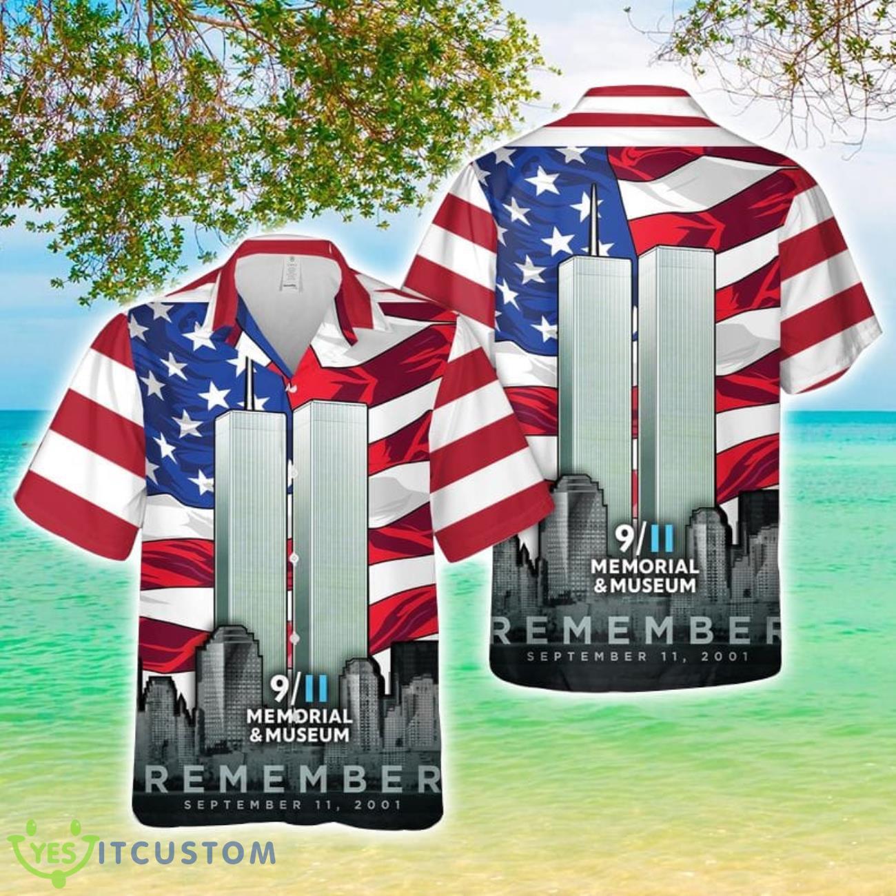 Never Forget 20th Anniversary 9-11 Hawaiian Shirt 3D Printed Button Shirt 2 Never Forget 20th Anniversary 9-11 Hawaiian Shirt 3D Printed Button Shirt Product Photo 1