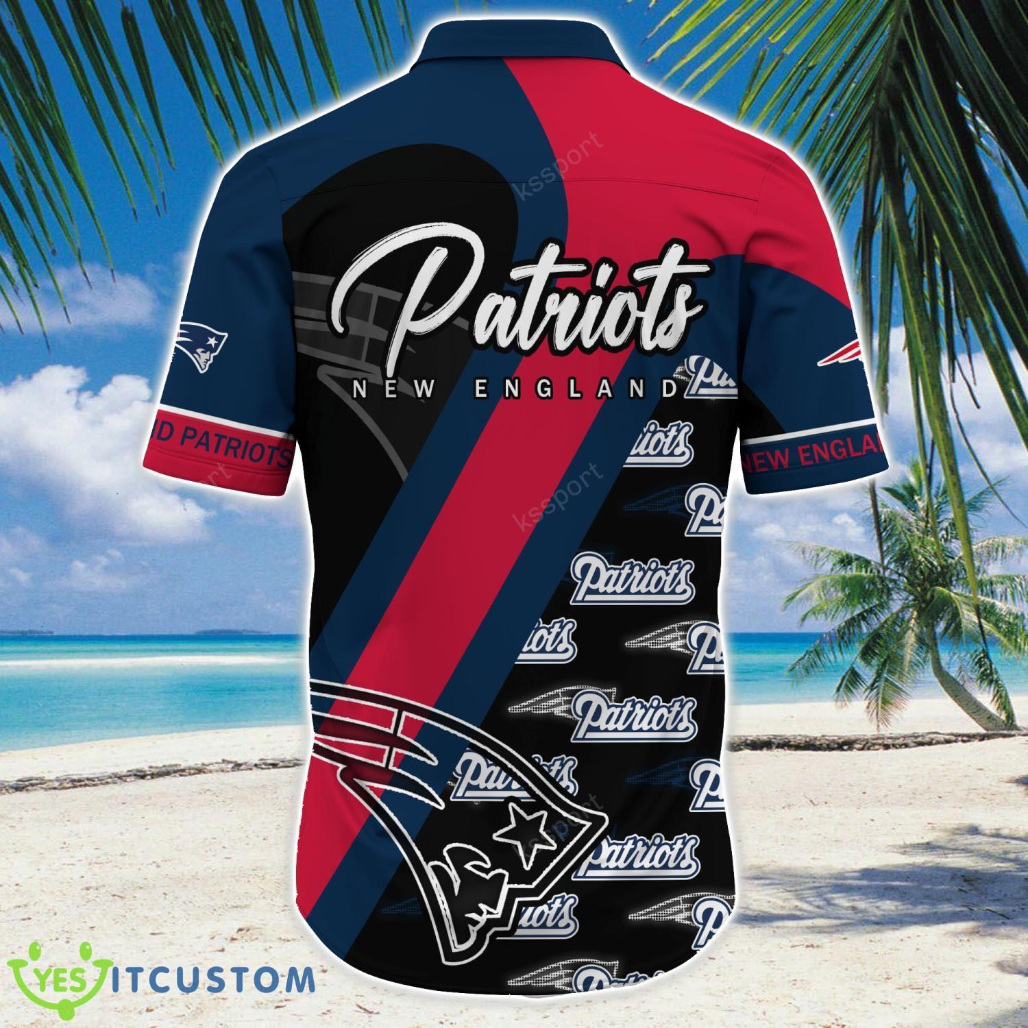 New England Patriots NFL Hawaiian Shirt Logo Team Proud Shirt For Fans 5 New England Patriots NFL Hawaiian Shirt Logo Team Proud Shirt For Fans Product Photo 2
