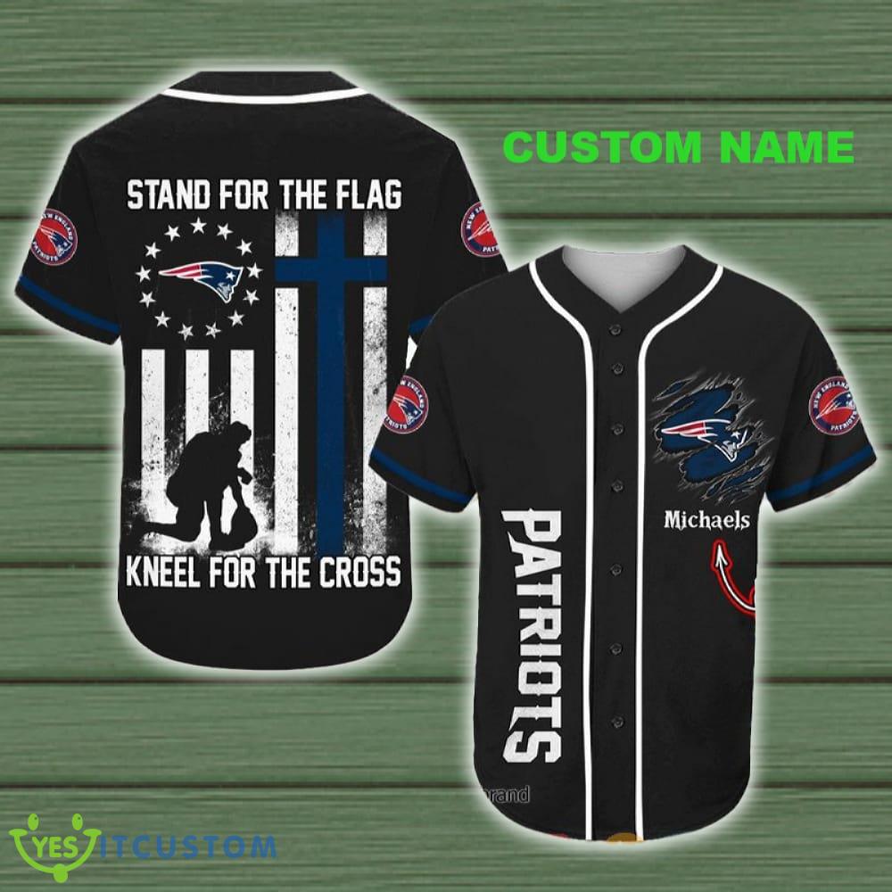 New England Patriots Nfl Stand For The Flag Baseball Jersey Shirt Custom Name 3 New England Patriots Nfl Stand For The Flag Baseball Jersey Shirt Custom Name - New England Patriots Nfl Stand For The Flag Baseball Jersey Shirt Custom Name