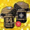 New Orleans Saints 3D Personalized Baseball Jersey Shirt New Custom Number And Name - New Orleans Saints 3D Personalized Baseball Jersey Shirt New Custom Number And Name