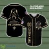 New Orleans Saints, Darth Vader Nfl Baseball Jersey Shirt Custom Number And Name - New Orleans Saints, Darth Vader Nfl Baseball Jersey Shirt Custom Number And Name