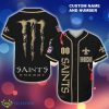 New Orleans Saints Monster Energy Nfl Baseball Jersey Shirt Custom Number And Name - New Orleans Saints Monster Energy Nfl Baseball Jersey Shirt Custom Number And Name