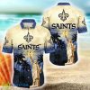 New Orleans Saints NFL Liberties Flower Hawaiian Shirt All Over Print For Beach - New Orleans Saints NFL Liberties Flower Hawaiian Shirt All Over Print For Beach