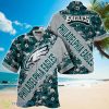 NFL Philadelphia Eagles Hawaiian Shirt With Tropical Pattern Flamingo Printed Product Photo 1