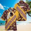 NFL Washington Redskins Hawaiian Shirt With Tropical Pattern Flamingo Printed Product Photo 1