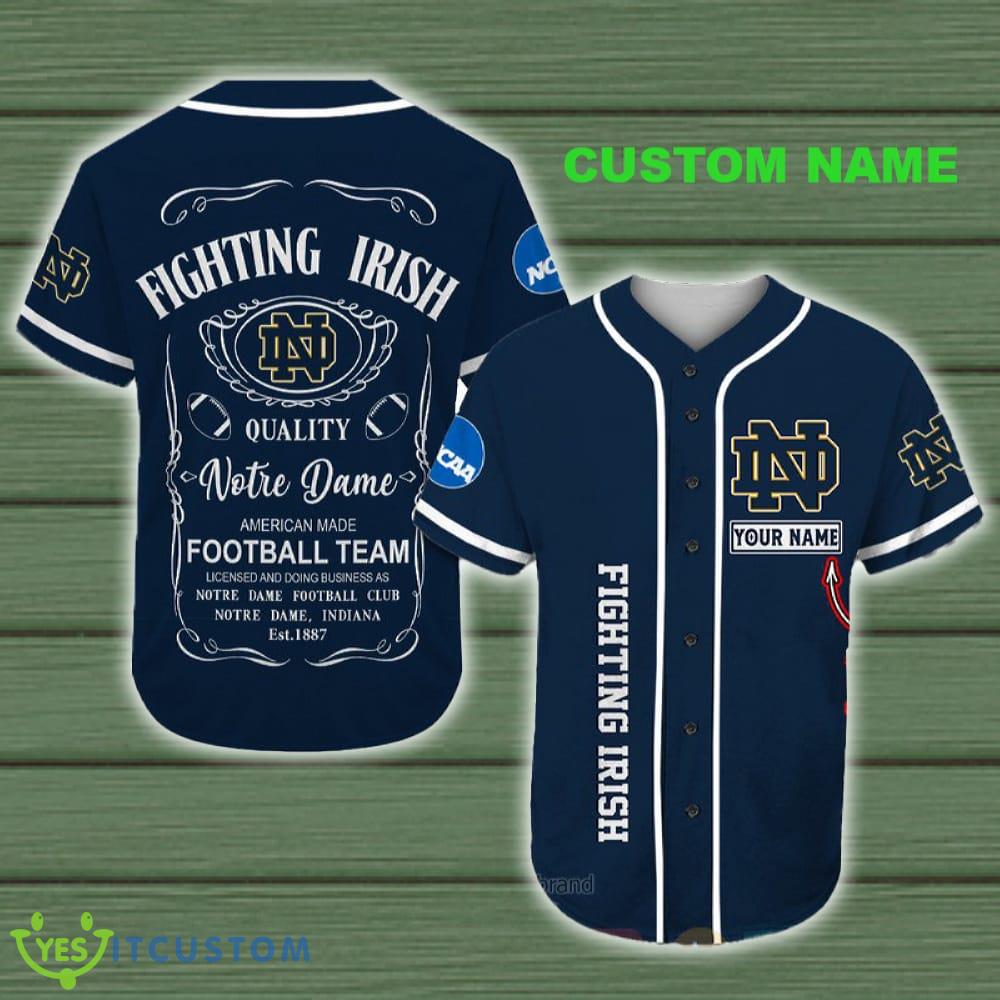 Notre Dame Fighting Irish, Jack Daniel Ncaa Custom Name Baseball Jersey Shirt Custom Name 3 Notre Dame Fighting Irish, Jack Daniel Ncaa Custom Name Baseball Jersey Shirt Custom Name - Notre Dame Fighting Irish, Jack Daniel Ncaa Custom Name Baseball Jersey Shirt Custom Name