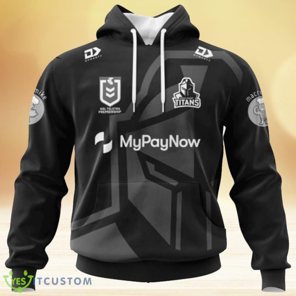 Nrl Gold Coast Titans Special Monochrome Design Eye Catching Logo Hoodie 3D All Over Print 2 Nrl Gold Coast Titans Special Monochrome Design Eye Catching Logo Hoodie 3D All Over Print Product Photo 1
