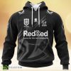 Nrl Melbourne Storm Special Monochrome Design Eye Catching Logo Hoodie 3D All Over Print Product Photo 1