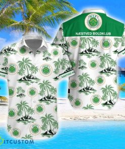 Næstved Boldklub Coconut Vintage Pattern Beach 3D Hawaiian Shirt And Shorts Product Photo 1