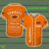 Oklahoma State Cowboys, Jack Daniel Ncaa Custom Name Baseball Jersey Shirt Custom Name - Oklahoma State Cowboys, Jack Daniel Ncaa Custom Name Baseball Jersey Shirt Custom Name