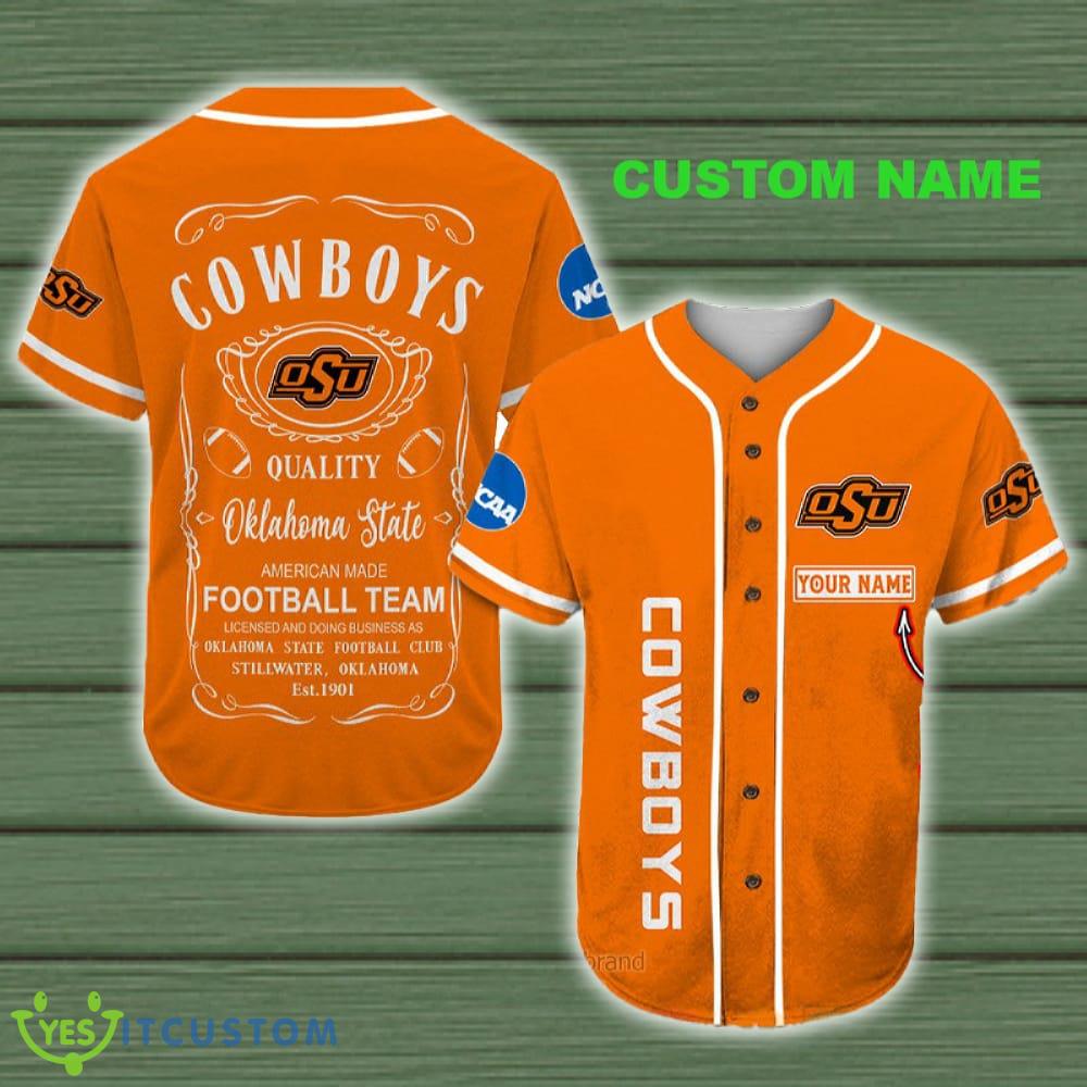 Oklahoma State Cowboys, Jack Daniel Ncaa Custom Name Baseball Jersey Shirt Custom Name 3 Oklahoma State Cowboys, Jack Daniel Ncaa Custom Name Baseball Jersey Shirt Custom Name - Oklahoma State Cowboys, Jack Daniel Ncaa Custom Name Baseball Jersey Shirt Custom Name