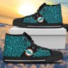 Perfect Cross Color Absolutely Nice Miami Dolphins Classic High Top Shoes Gift For Passionate Fans Product Photo 1
