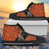 Perfect Cross Color Absolutely Nice Miami Marlins Classic High Top Shoes Gift For Passionate Fans Product Photo 1