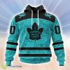 Personalized NHL Toronto Maple Leafs Special Design Fight Ovarian Cancer Hoodie 3D All Over Print Classic Style Best Gift Product Photo 1