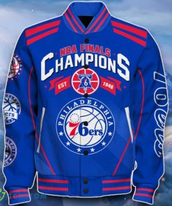 Philadelphia 76ers Baseball Jacket Great Design For Fans Product Photo 2