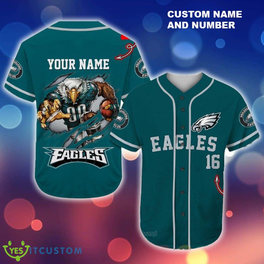Philadelphia Eagles Nfl Baseball Jersey Shirt Custom Number And Name 3 Philadelphia Eagles Nfl Baseball Jersey Shirt Custom Number And Name - Philadelphia Eagles Nfl Baseball Jersey Shirt Custom Number And Name