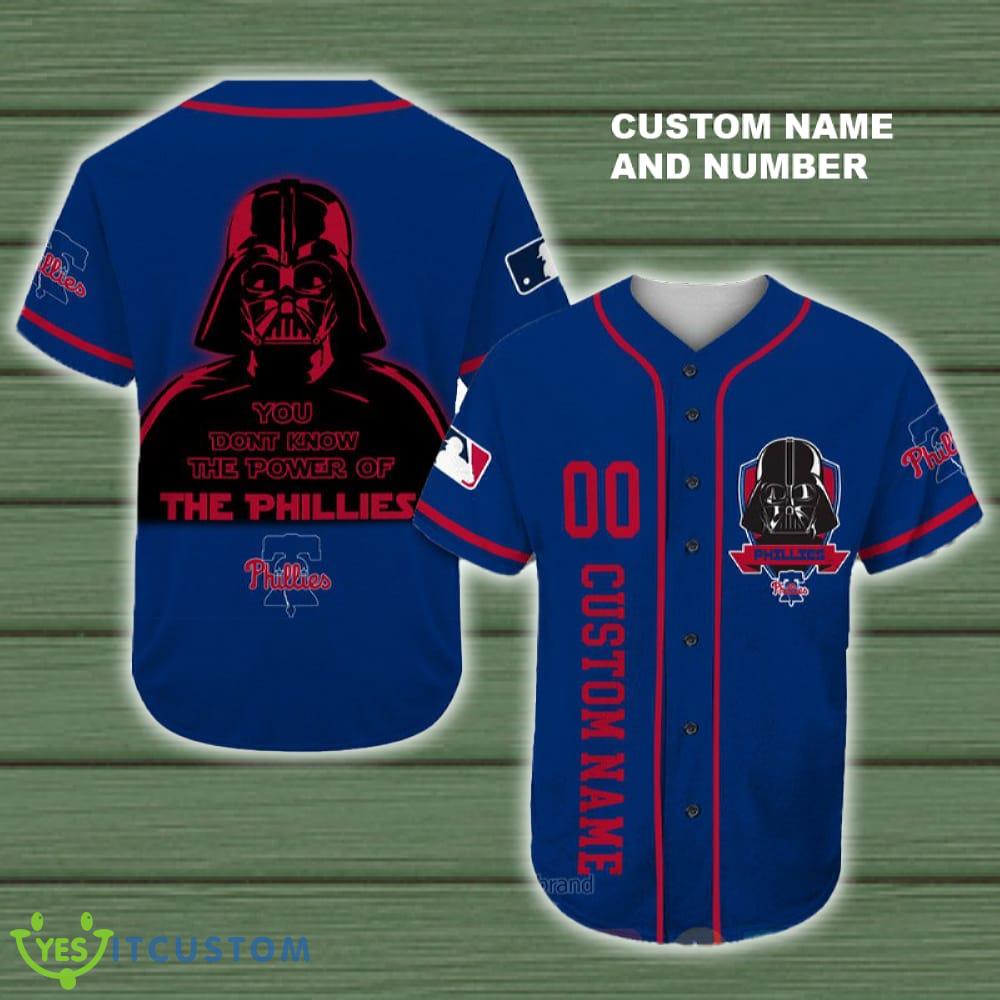 Philadelphia Phillies, Darth Vader Mlb Baseball Jersey Shirt Custom Number And Name 3 Philadelphia Phillies, Darth Vader Mlb Baseball Jersey Shirt Custom Number And Name - Philadelphia Phillies, Darth Vader Mlb Baseball Jersey Shirt Custom Number And Name