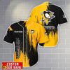 Pittsburgh Penguins Personalized Name 3D Baseball Jersey Shirt Gift For Sport Season Product Photo 1