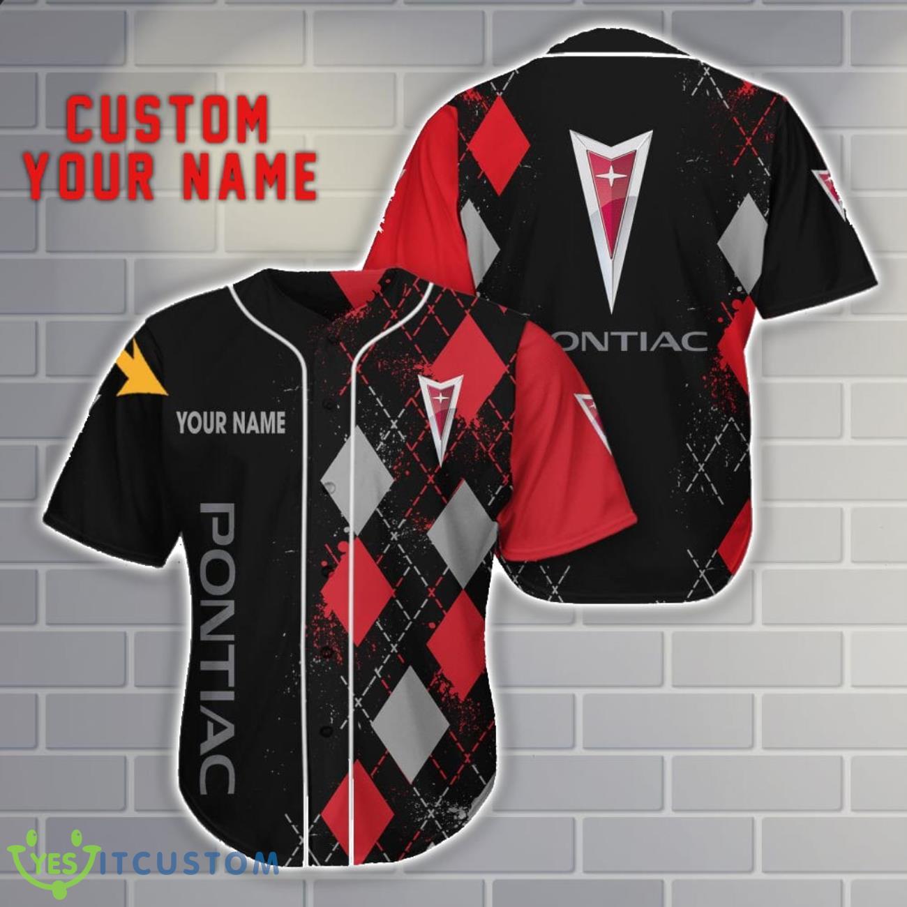 Pontiac Custom Name 3D Baseball Jersey Shirt Men Women Gift 3 Pontiac Custom Name 3D Baseball Jersey Shirt Men Women Gift Product Photo 1