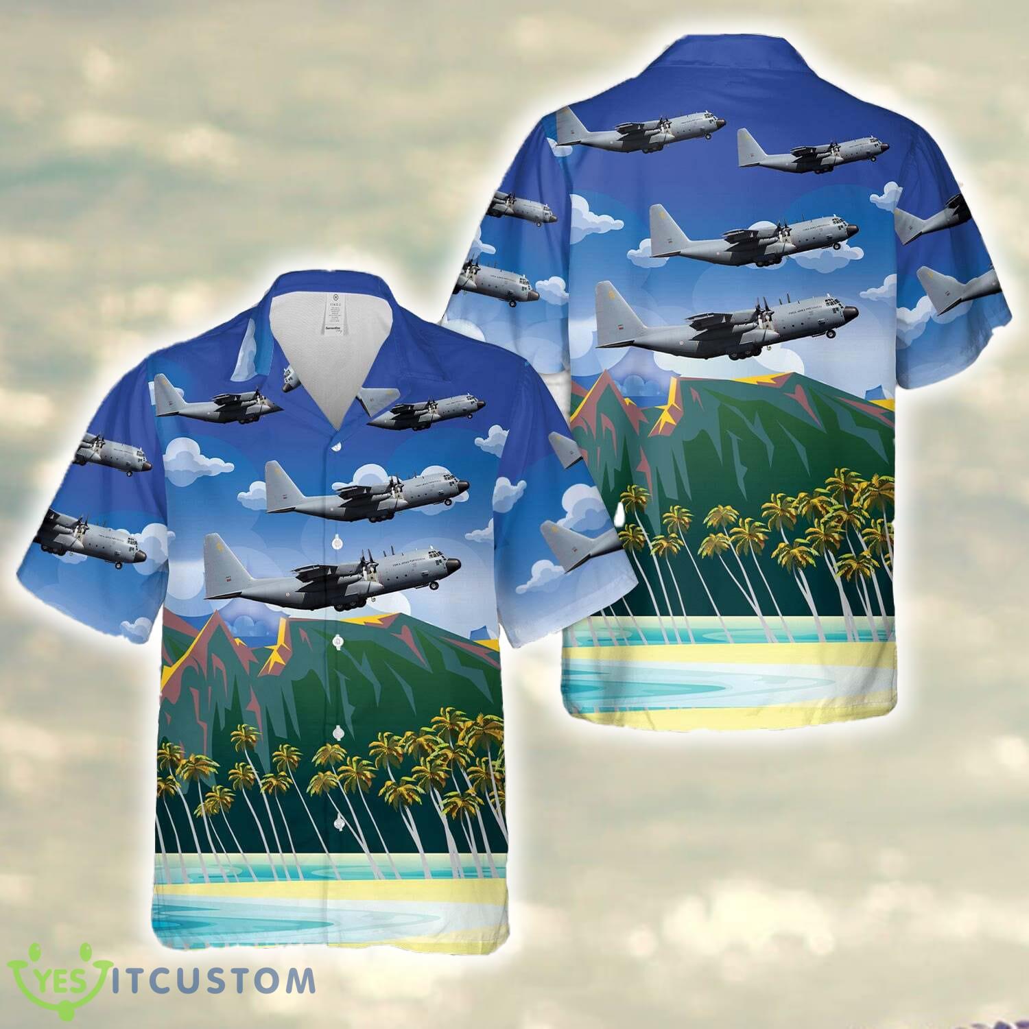 Portuguese Air Force Lockheed C130H Hercules Hawaiian Shirt 2 Portuguese Air Force Lockheed C130H Hercules Hawaiian Shirt - Portuguese Air Force Lockheed C130H Hercules Hawaiian Shirt
