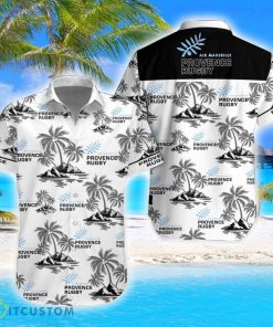 Provence Rugby Coconut Vintage Pattern Beach 3D Hawaiian Shirt And Shorts Product Photo 1