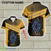 Renault Racing Diamond Pacific Logo 3D Hawaiian Shirt For Summer Custom Name - Renault Racing Diamond Pacific Logo 3D Hawaiian Shirt For Summer Custom Name