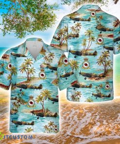 Royal Air Force Battle of Britain Memorial Flight Supermarine Spitfire LF.9E MK356 Hawaiian Shirt Beach Holiday Product Photo 1