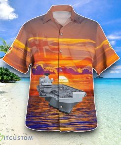Royal Navy HMS Prince Of Wales (R09) Hawaiian Shirt Special Edition Aloha Shirt 3 Royal Navy HMS Prince Of Wales (R09) Hawaiian Shirt Special Edition Aloha Shirt Product Photo 2