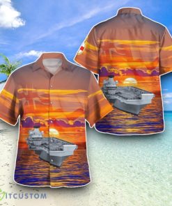 Royal Navy HMS Prince Of Wales (R09) Hawaiian Shirt Special Edition Aloha Shirt Product Photo 1