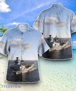 Royal Navy HMS Queen Elizabeth (R08) Hawaiian Shirt Special Edition Aloha Shirt Product Photo 1