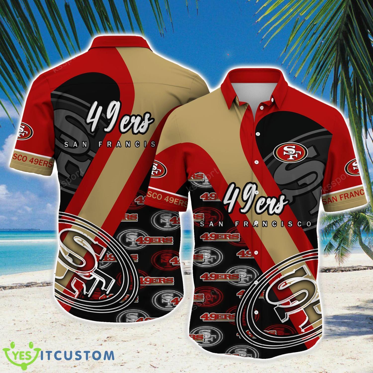 San Francisco 49ers NFL Hawaiian Shirt Logo Team Proud Shirt For Fans 4 San Francisco 49ers NFL Hawaiian Shirt Logo Team Proud Shirt For Fans Product Photo 1
