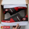 San Francisco 49ers Personalized Air Force 1 Shoes Black Red Product Photo 1