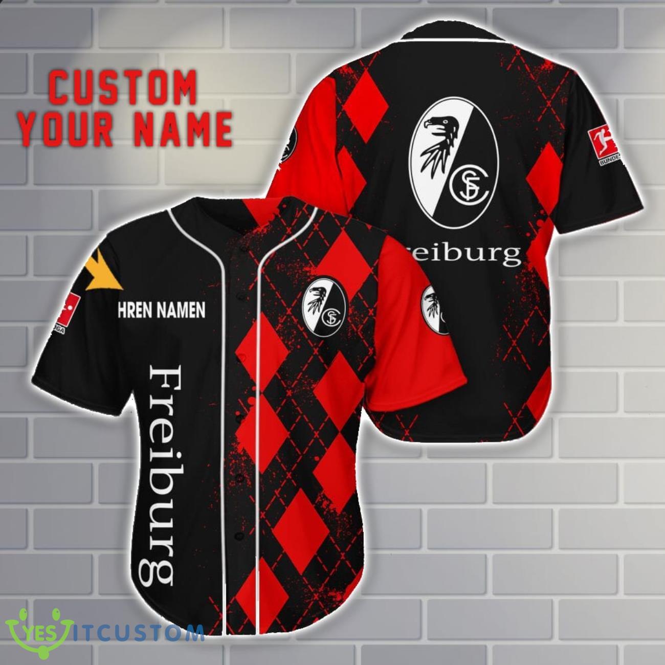 SC Freiburg Custom Name 3D Baseball Jersey Shirt Men Women Gift 3 SC Freiburg Custom Name 3D Baseball Jersey Shirt Men Women Gift Product Photo 1