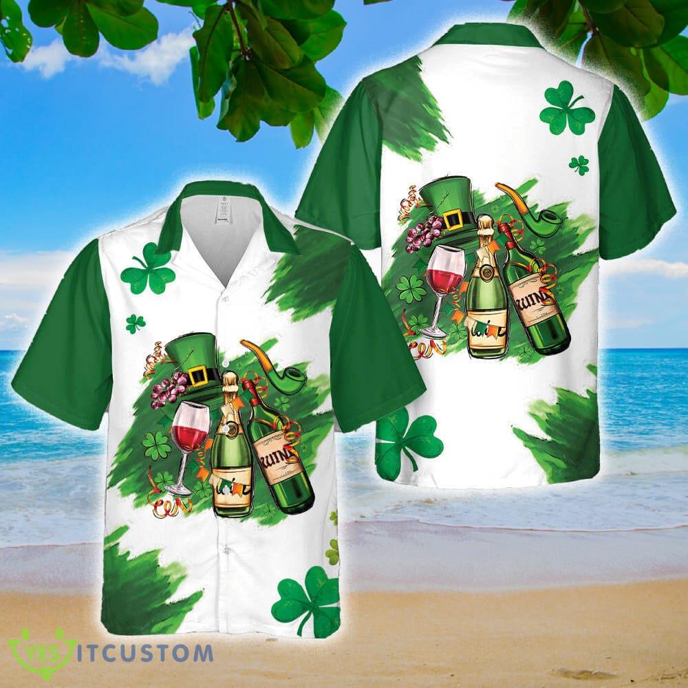 St. Patrick's wine flags and hat Hawaiian Shirt Summer Holidays 2 st patricks wine flags and hat hawaiian shirt summer holidays