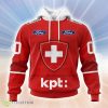 Swiss Ice Hockey Orginal Personalized Red Kits Hoodie 3D All Over Print Classic Style Best Gift Product Photo 1